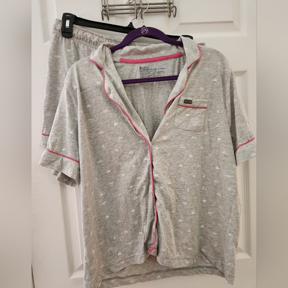 Columbia gray and Pink Women's Pajama Set, sz L
